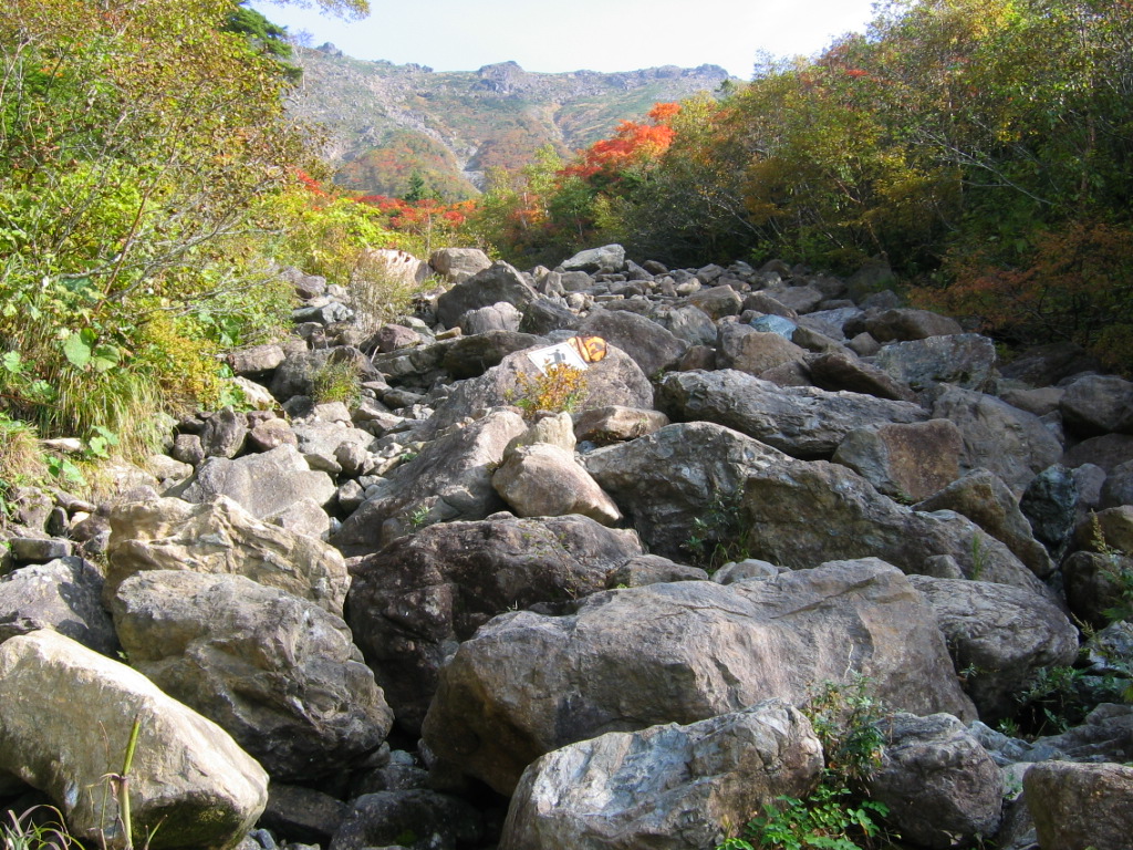 早池峰山　登山道