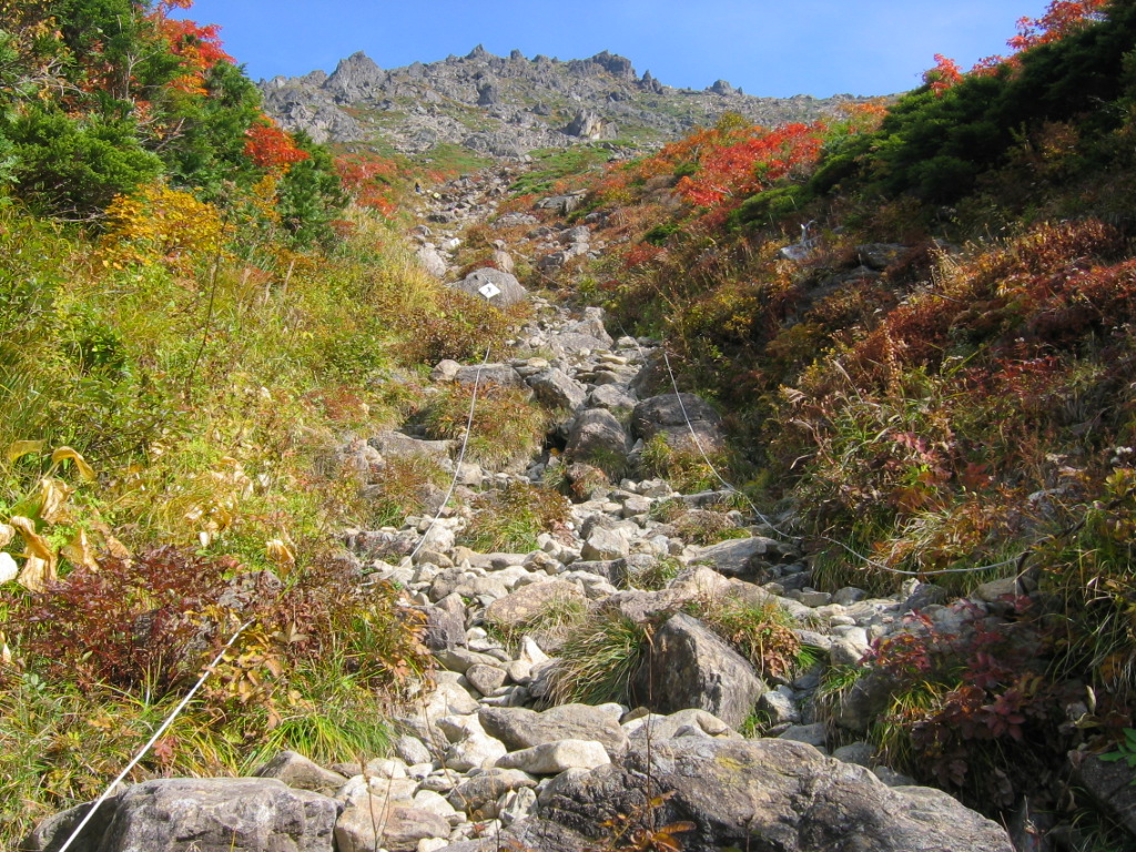 早池峰山　登山道